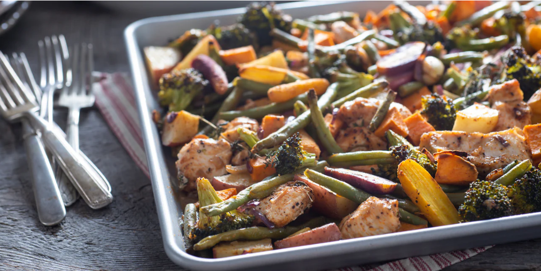 Glazed Sheet-Pan Chicken & Potatoes