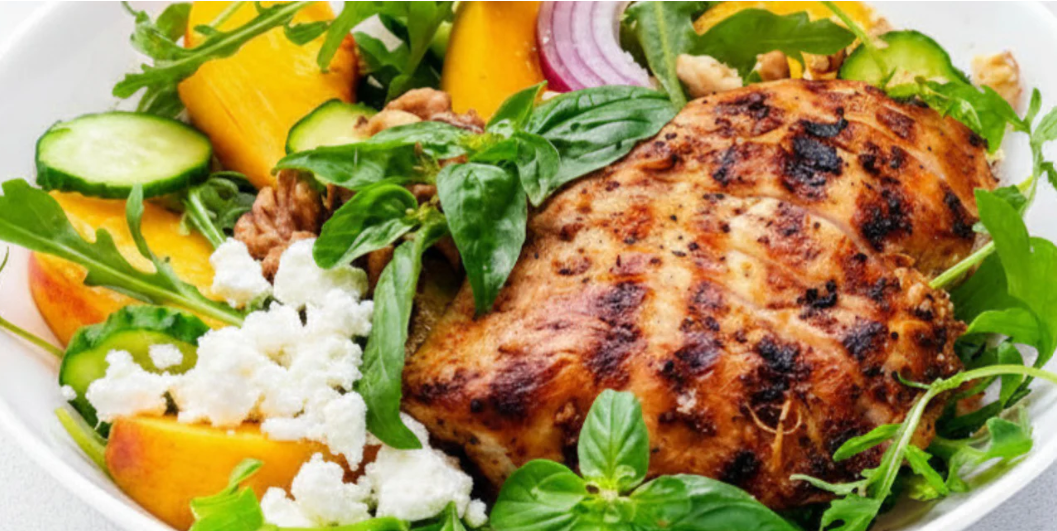 Peachy Lemon Chicken Salad