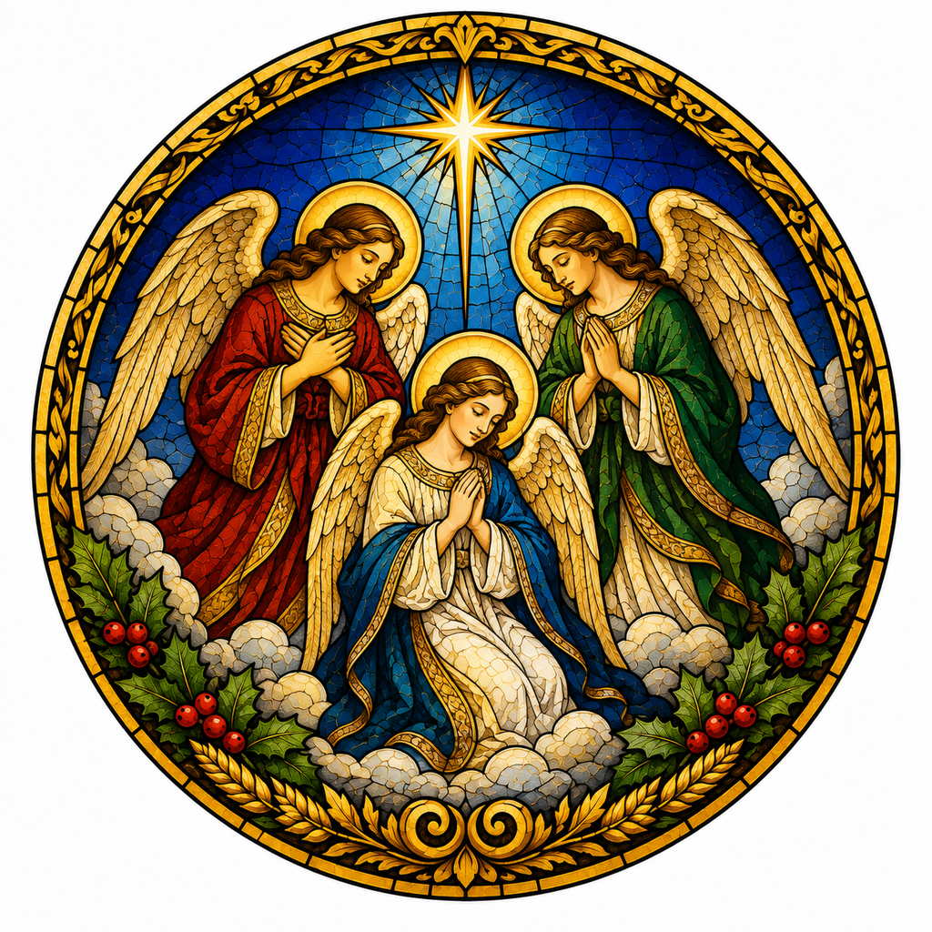 Catholic Olive Oil Christmas Blessings Quad Mini Gift Set