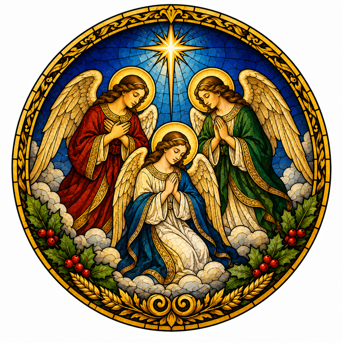 Catholic Olive Oil Christmas Blessings Quad Mini Gift Set