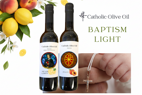 Catholic Olive Oil Baptism Gift