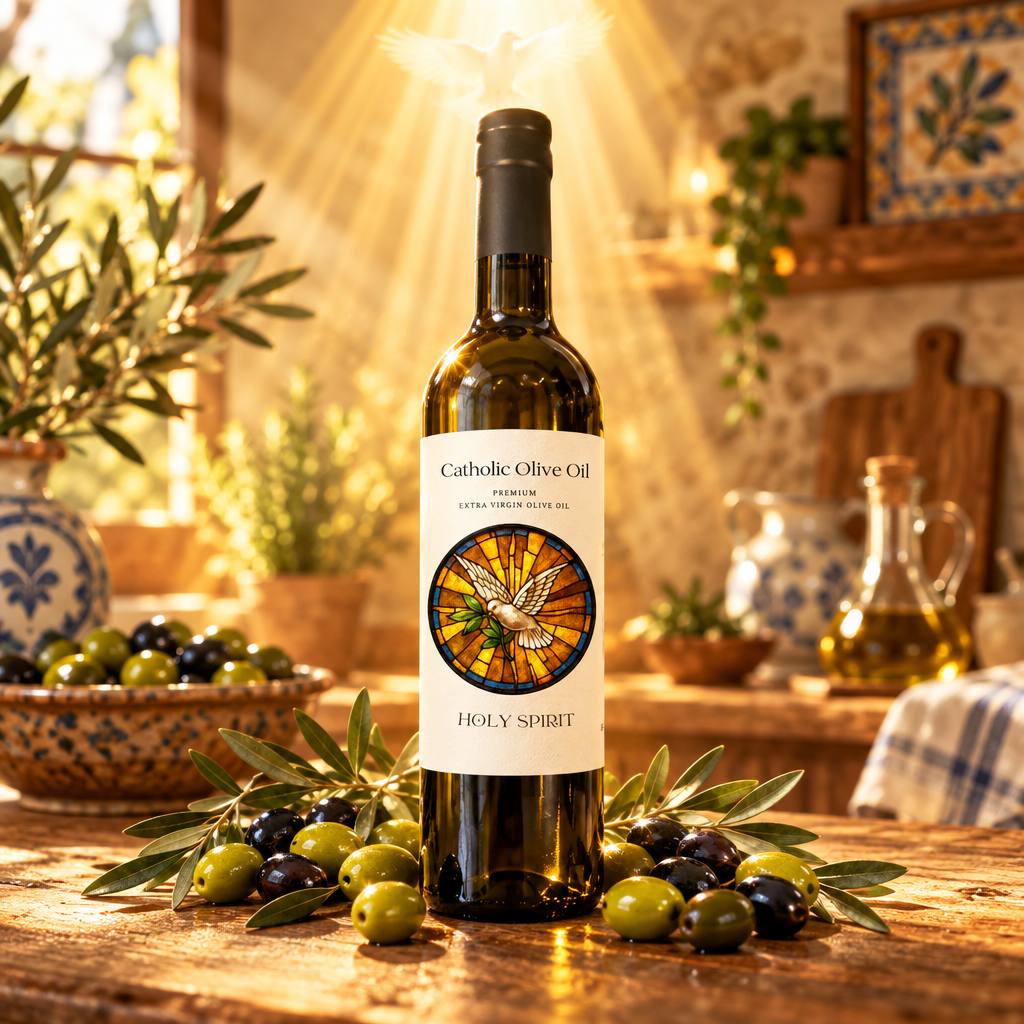 Catholic Olive Oil Holy Spirit Olive Oil 375ml