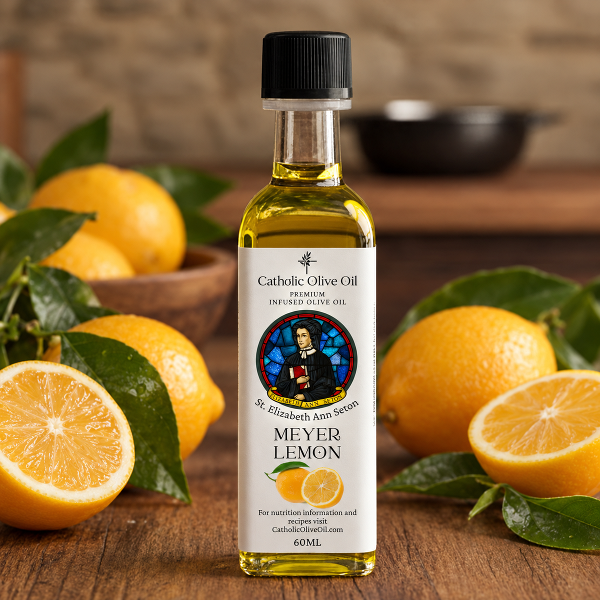 Catholic Olive Oil Meyer Lemon 60 ml