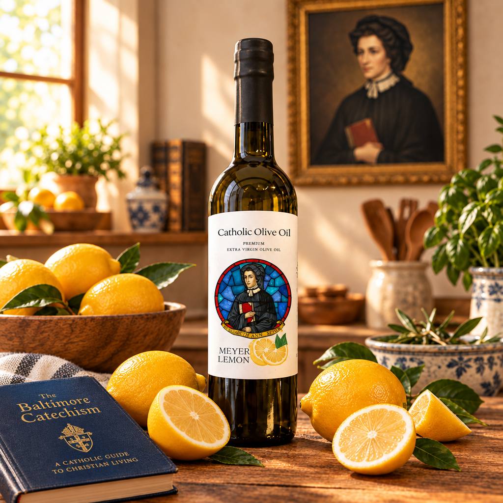 Catholic Olive Oil Mother Seton Meyer Lemon Olive Oil 375ml