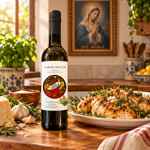 Catholic Olive Oil Parmesan_Garlic_Rosemary_Olive_Oil_375ml