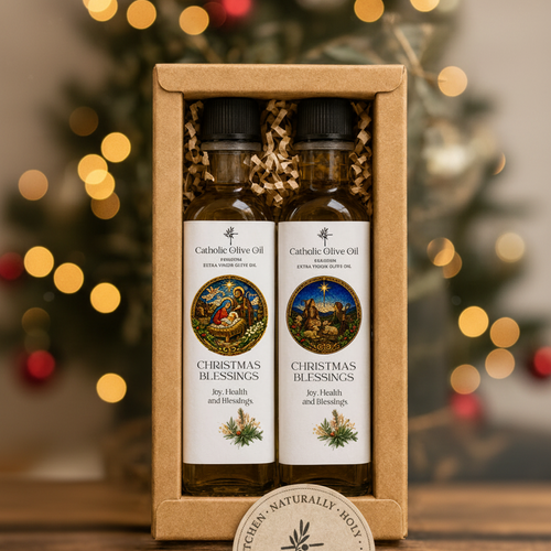 Catholic Olive Oil Christmas Blessings Gif Set