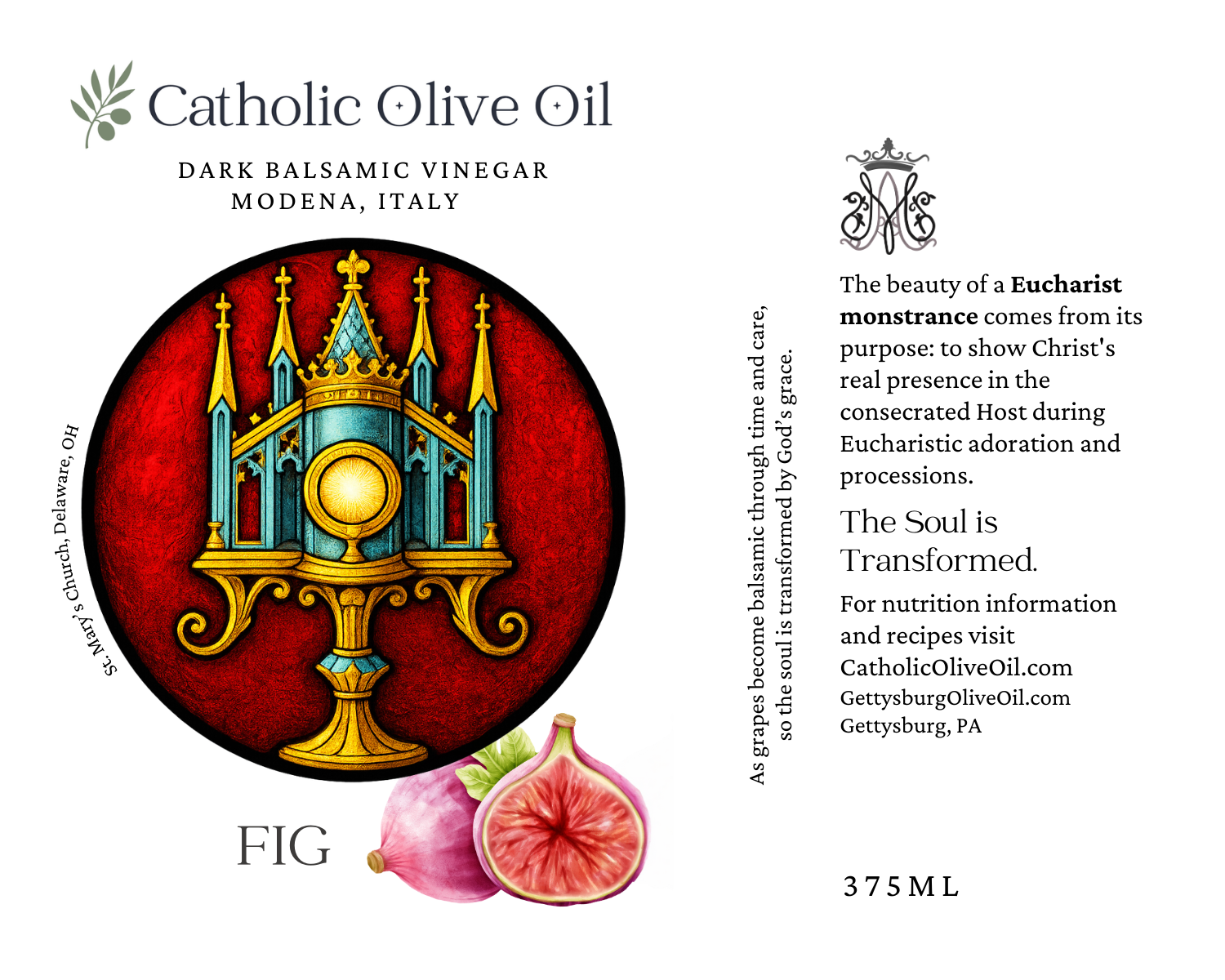 Eucharist Monstrance Fig Dark Balsamic