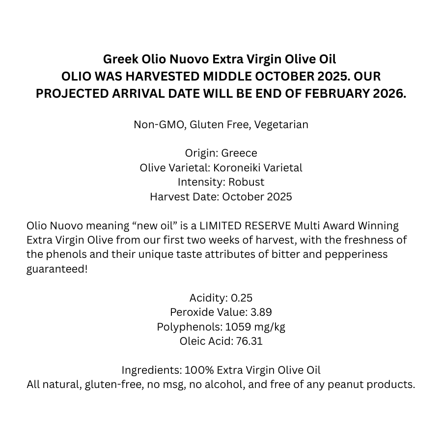 Greek Olio Nuovo