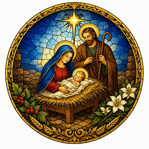 Catholic Olive Oil Christmas Blessings Quad Mini Gift Set