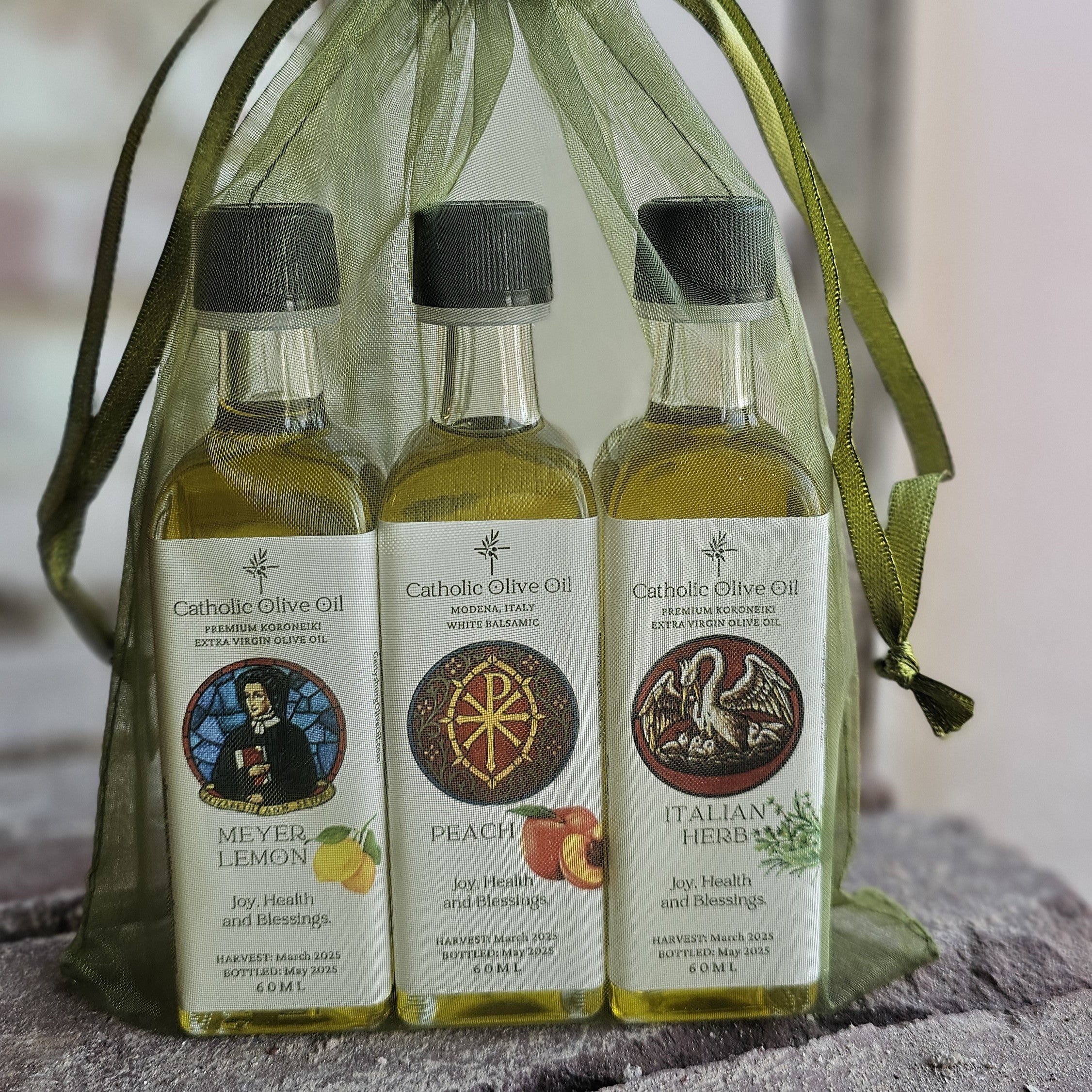 Trio Set EVOO and Balsamic